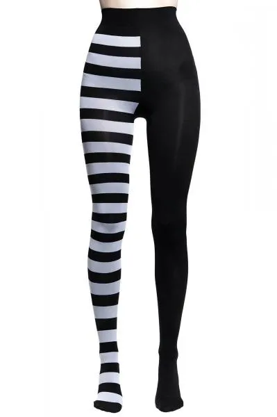 Ella Tights - White/Black - One Size