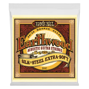 Ernie Ball Earthwood SILK & STEEL (Extra Soft) 80/20 Bronze Acoustic Strings