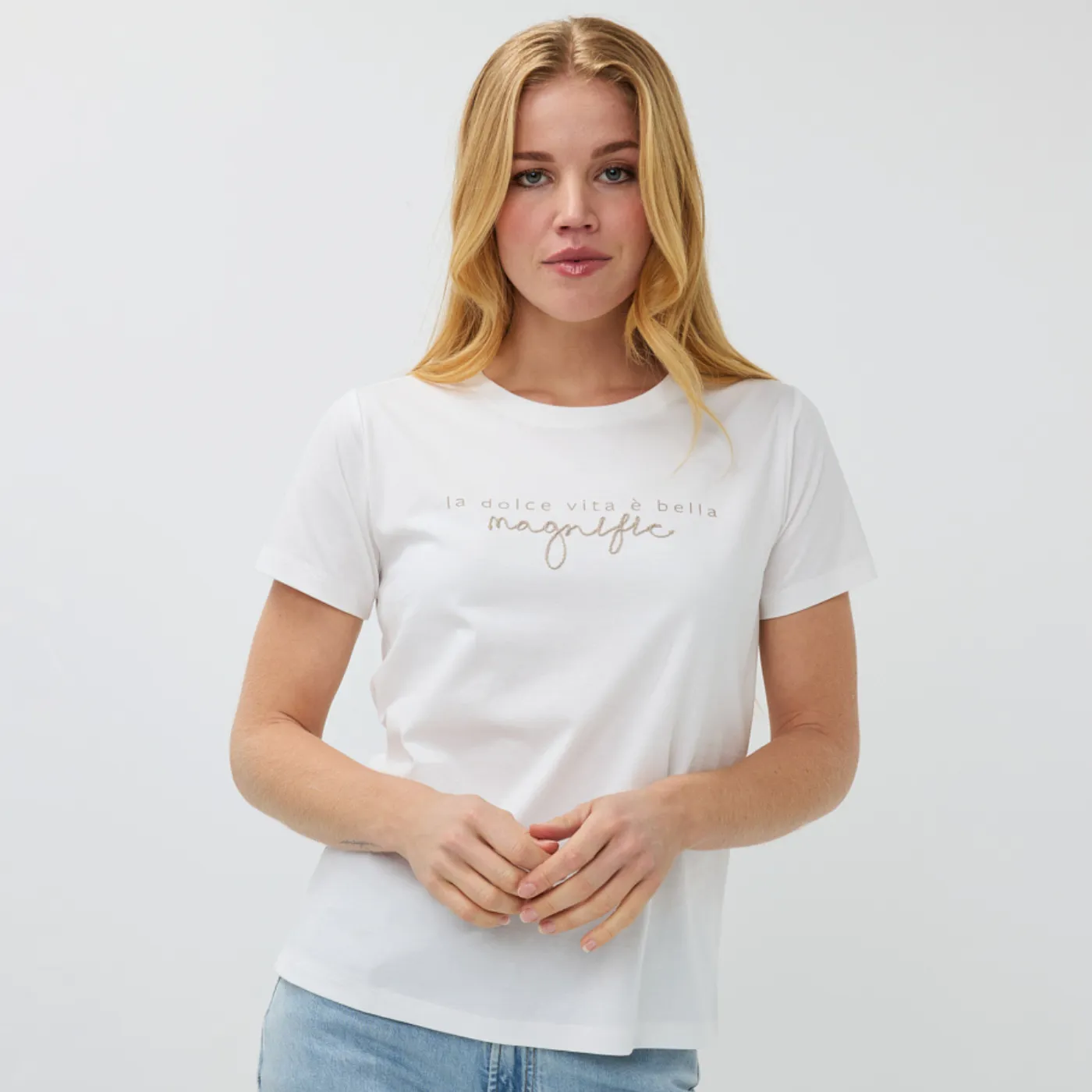Esqualo 'La Dolce Vita é Bella Magnific' T-Shirt