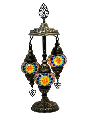 Eudora Boho Handcrafted 3 Tiered Mosaic Table Lamp
