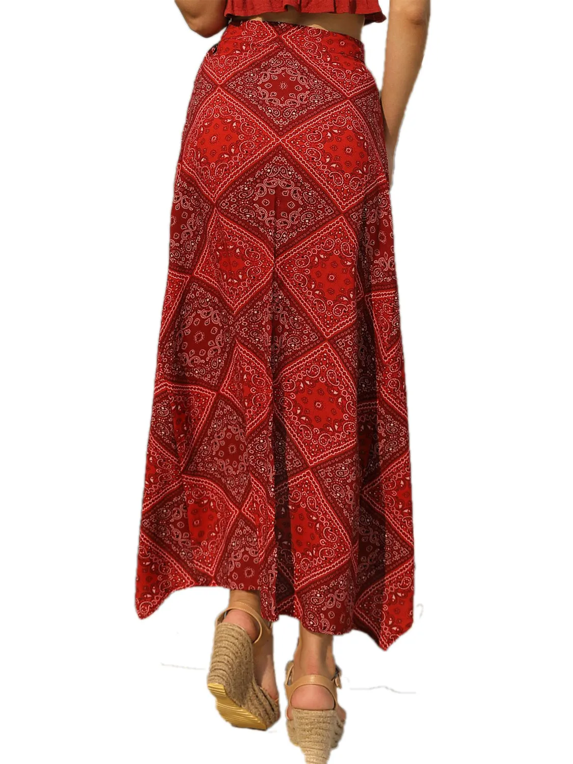 Famous Style One-piece Checkered High Waist Skirt