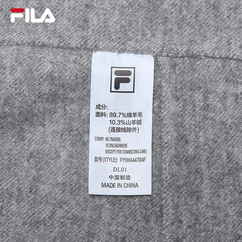 FILA CORE LIFESTYLE EMERALD GEOMETRIC SNOW Women Woolen Sweater (Grey)