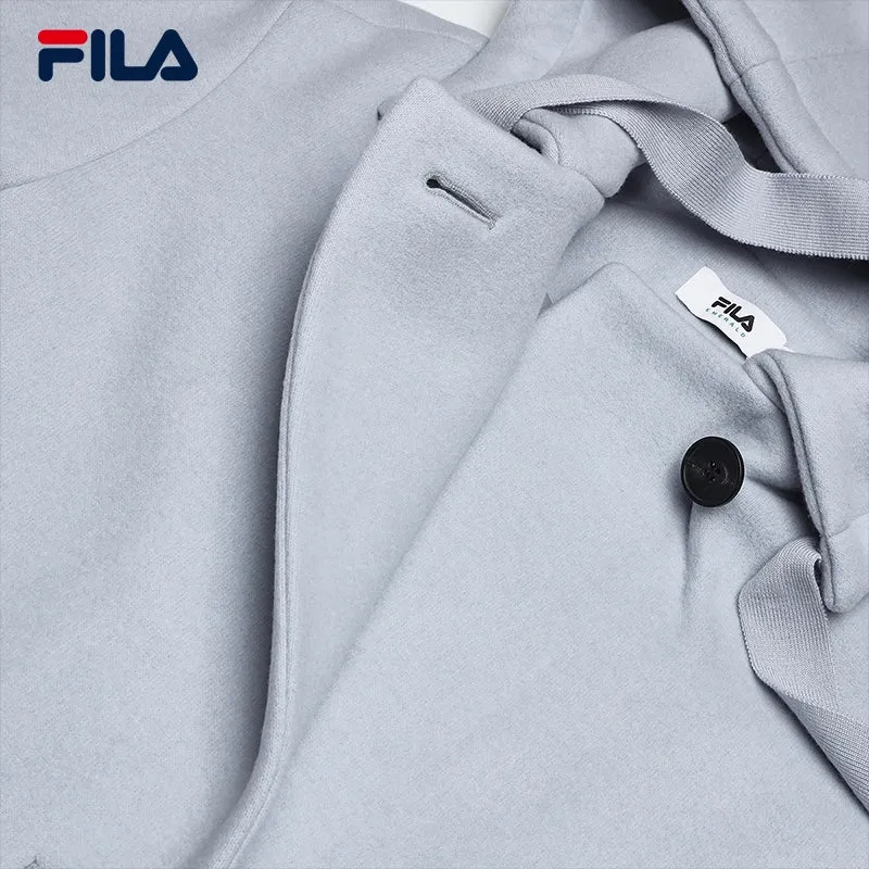 FILA CORE LIFESTYLE EMERALD GEOMETRIC SNOW Women Woolen Sweater (Light Blue)