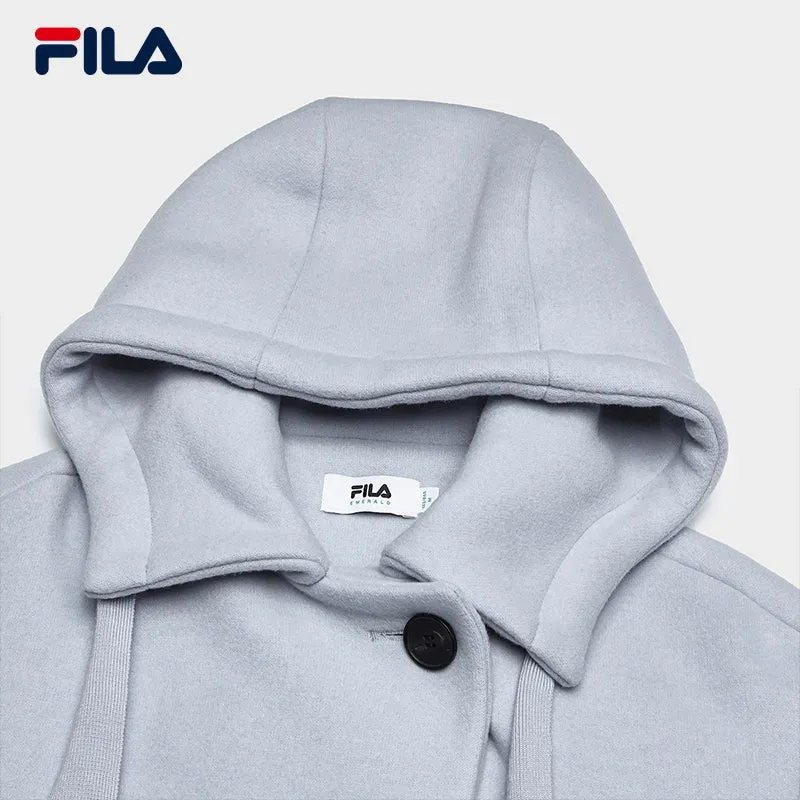 FILA CORE LIFESTYLE EMERALD GEOMETRIC SNOW Women Woolen Sweater (Light Blue)