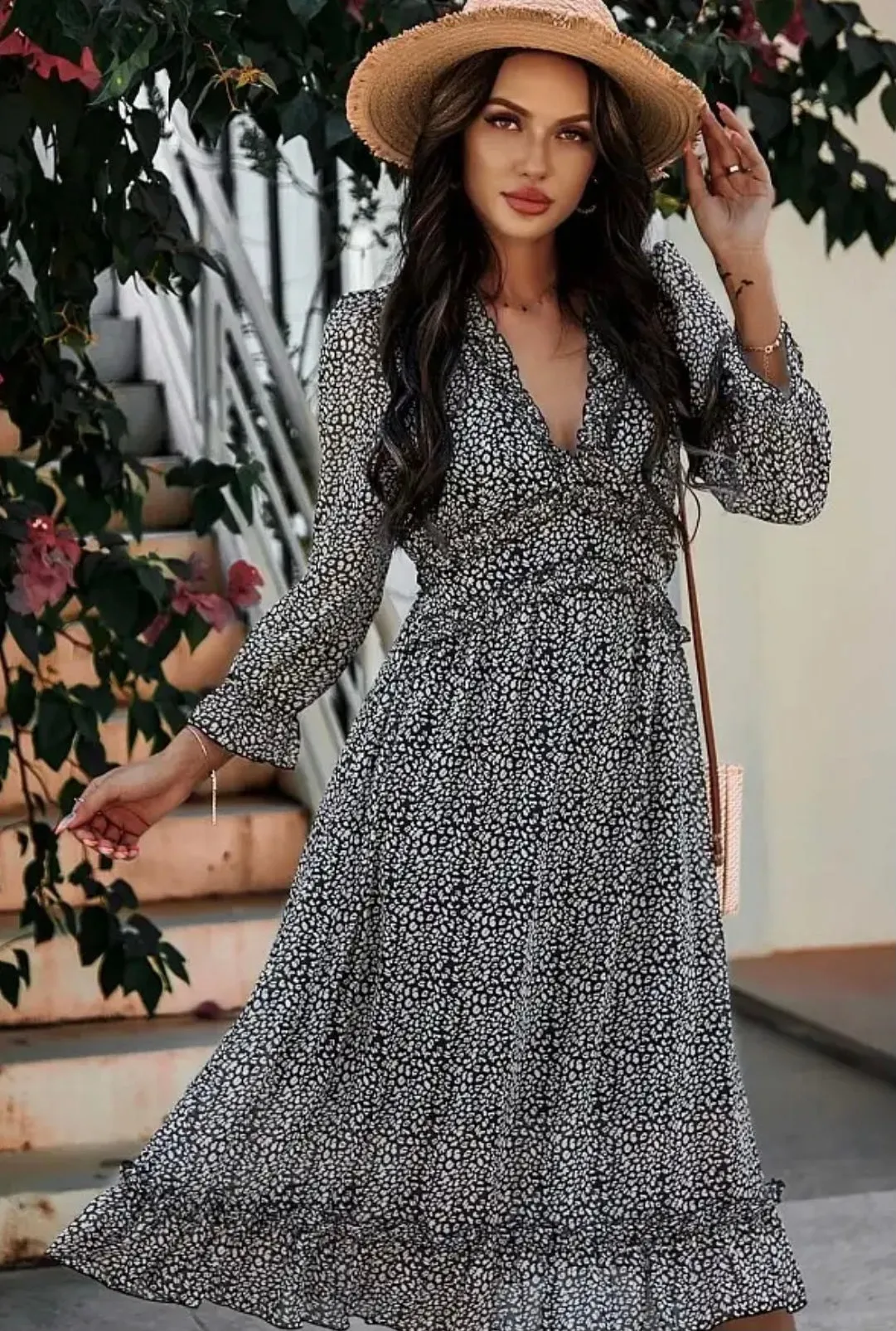 Floral boho dress