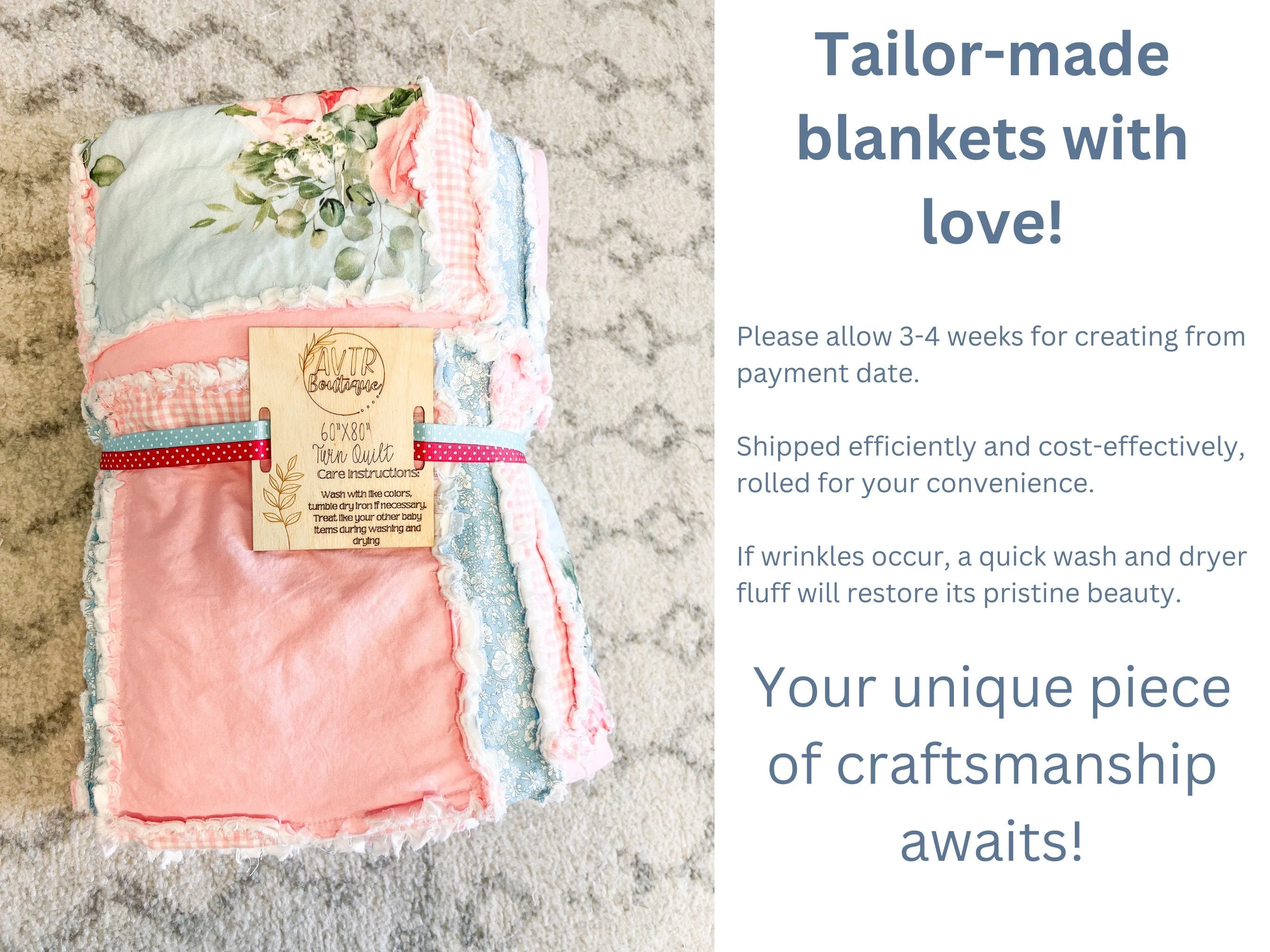 Floral Crib Bedding Homemade Quilts, Baby Girl Rag Quilt, Boho Comforter, Toddler Bedding Girl, Baby Girl