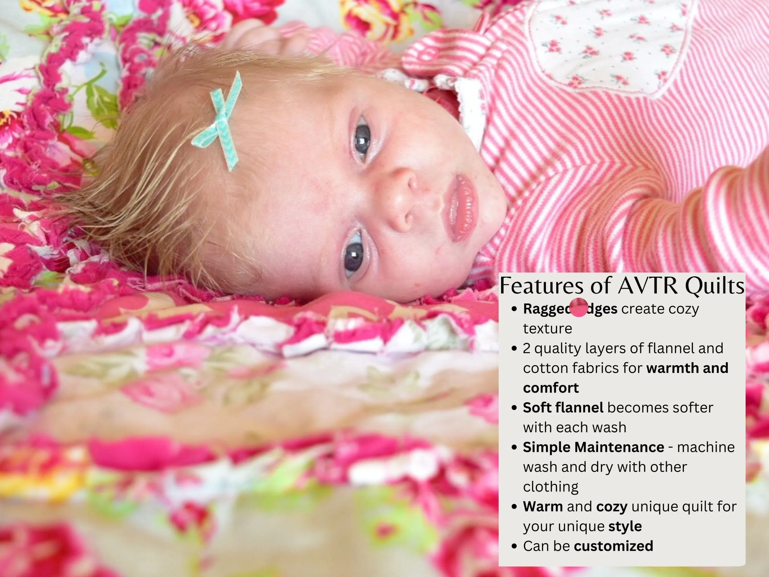 Floral Crib Bedding Homemade Quilts, Baby Girl Rag Quilt, Boho Comforter, Toddler Bedding Girl, Baby Girl