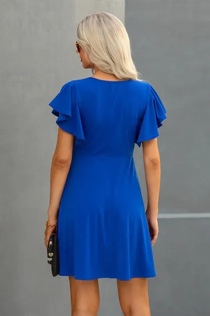 Fluttery Ease A-Line Dress