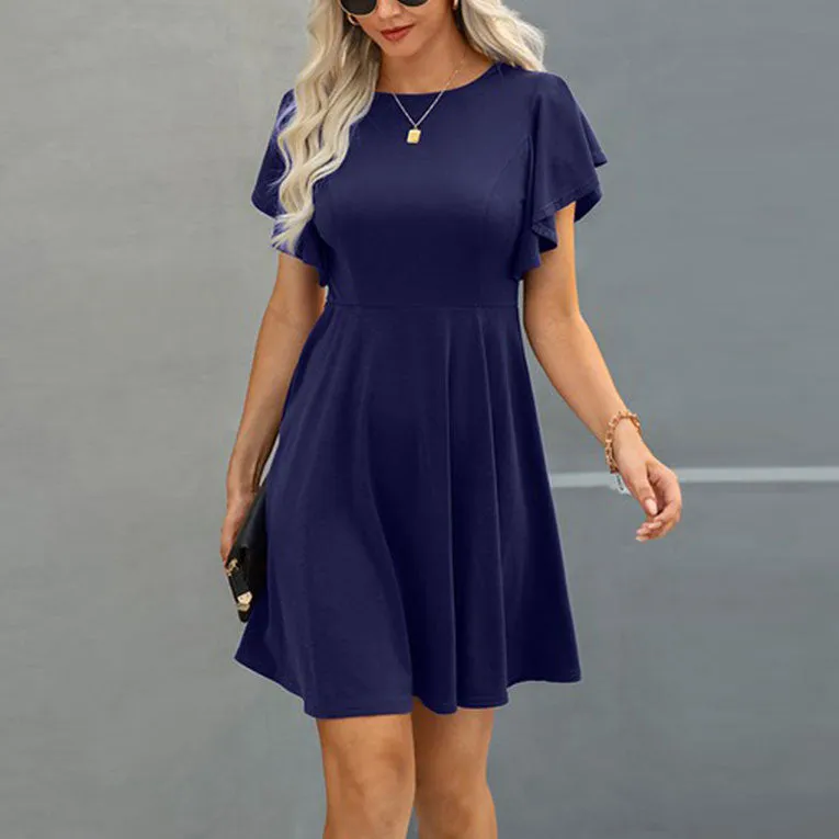 Fluttery Ease A-Line Dress