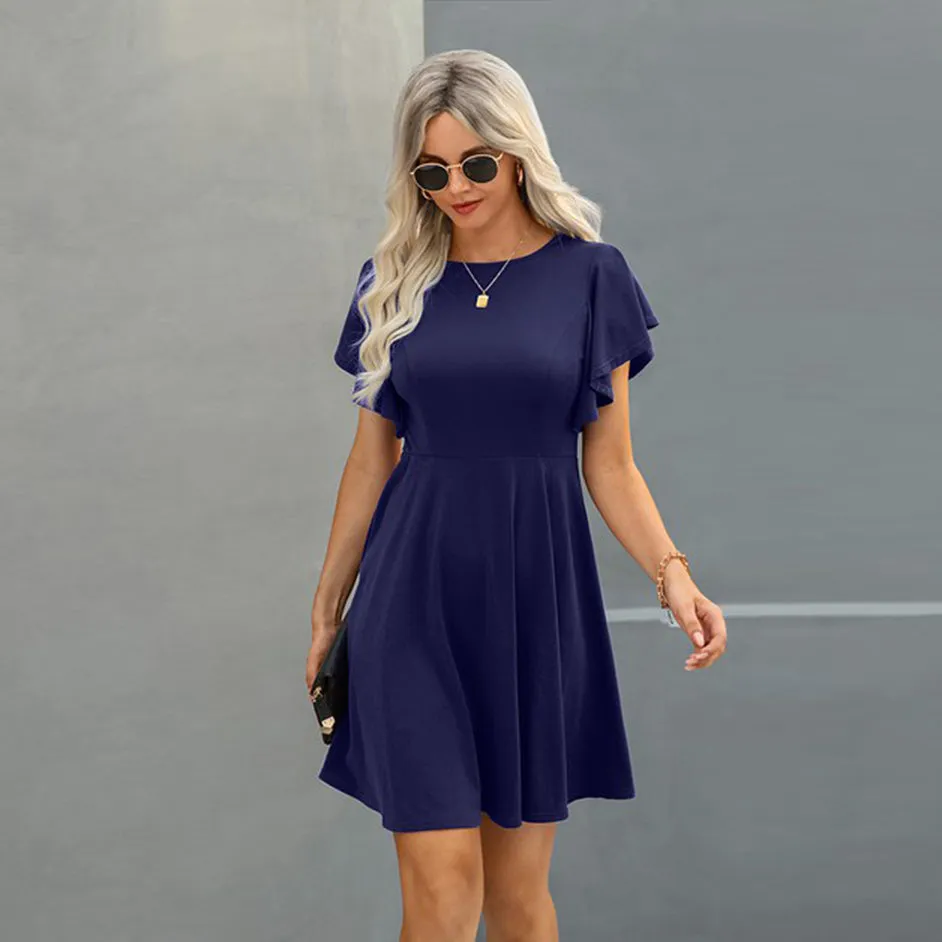 Fluttery Ease A-Line Dress