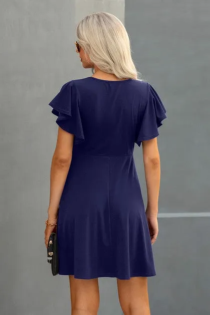 Fluttery Ease A-Line Dress