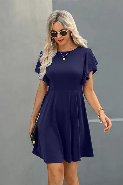 Fluttery Ease A-Line Dress