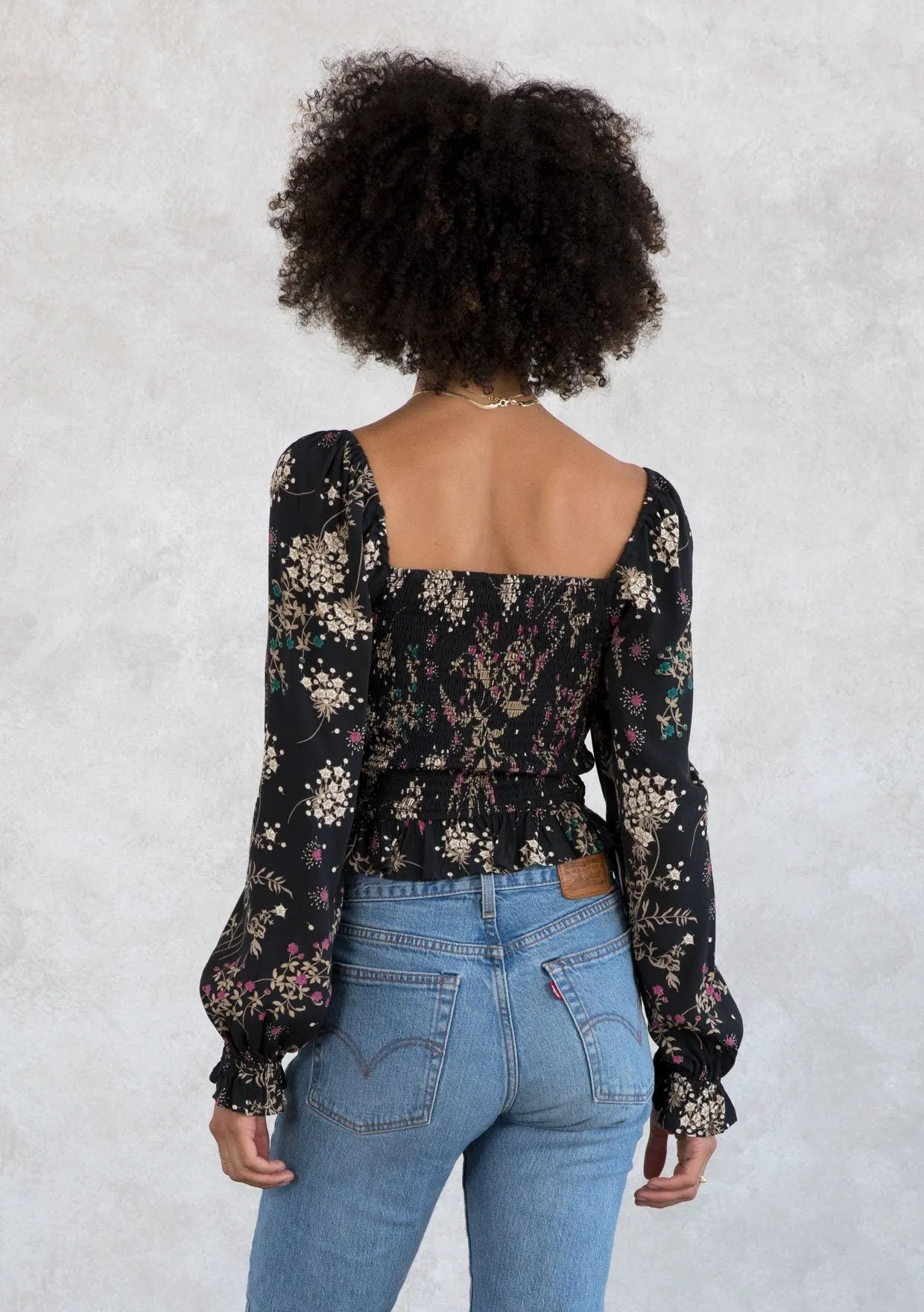 Foolish Hearts Smocked Top