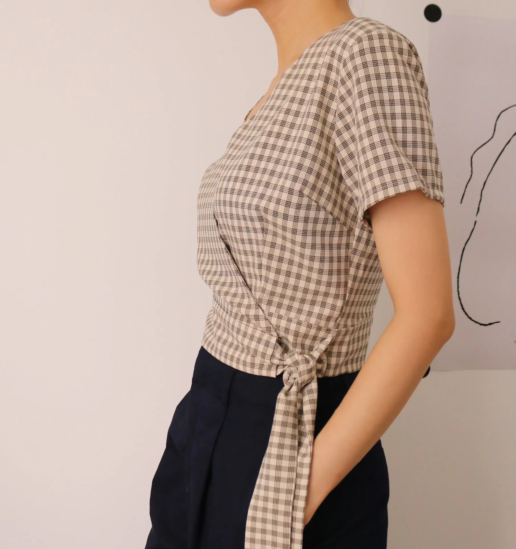 Foster Wrap Blouse-sold out