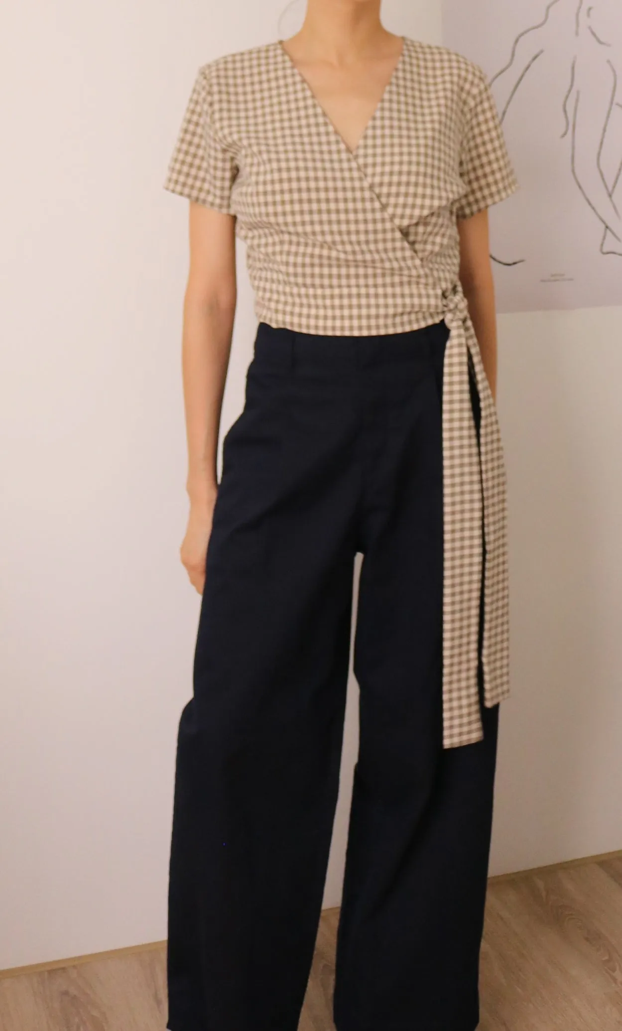 Foster Wrap Blouse-sold out