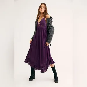 FP One Adella Maxi Slip Dress - Purple Size XS/S