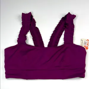 Free People Movement Stay Centered Bra Deep Purple Size Large