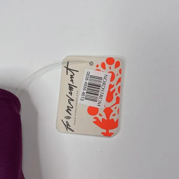 Free People Movement Stay Centered Bra Deep Purple Size Large
