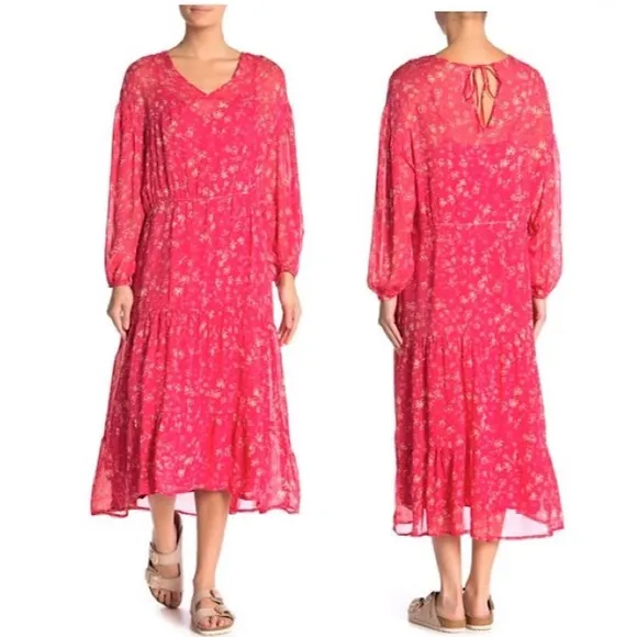 Free People Wallflower Midi Dress Size Small