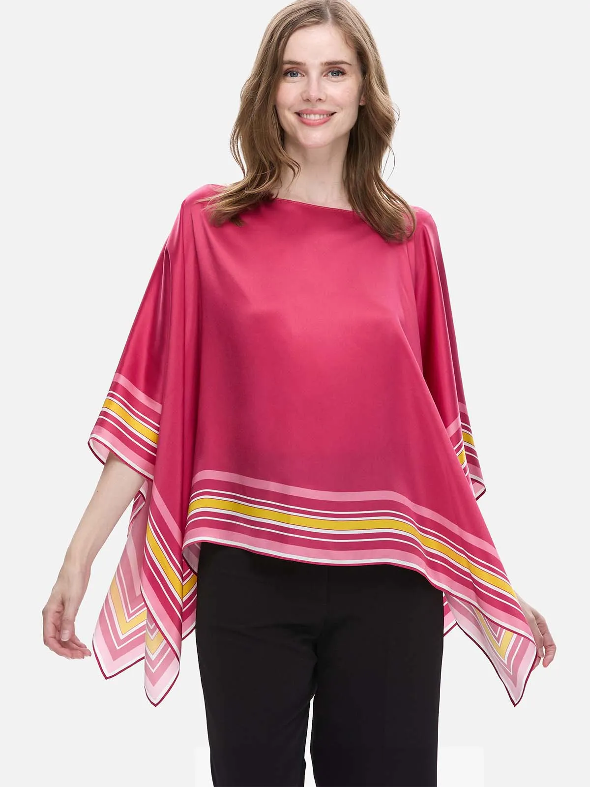 Fuchsia Silk Duo Wrap