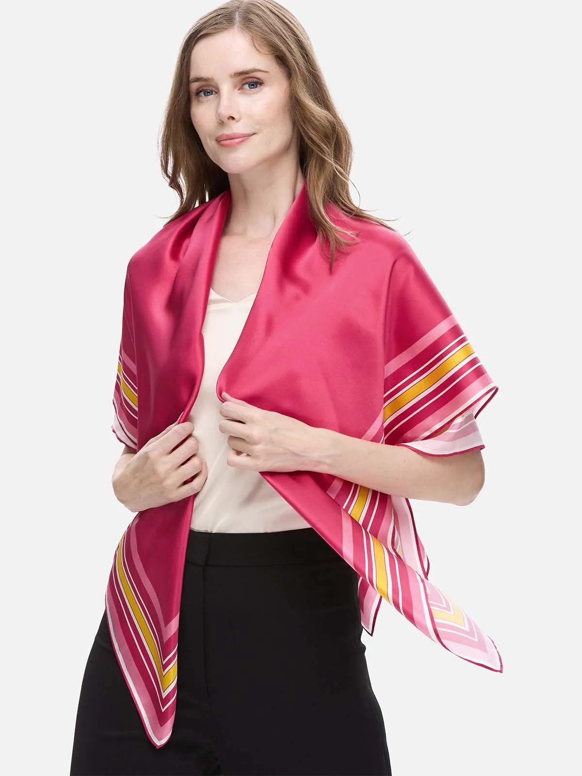 Fuchsia Silk Duo Wrap