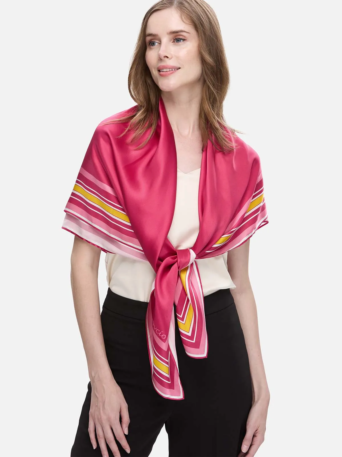 Fuchsia Silk Duo Wrap