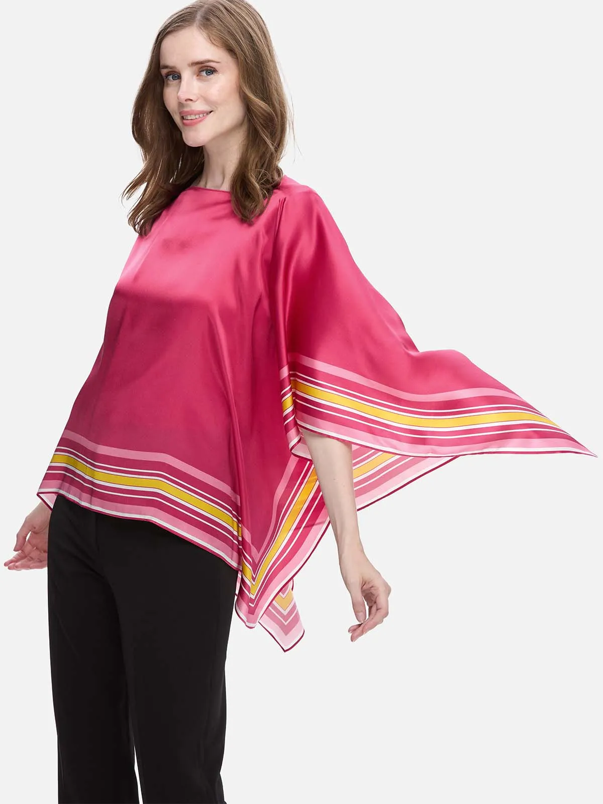 Fuchsia Silk Duo Wrap