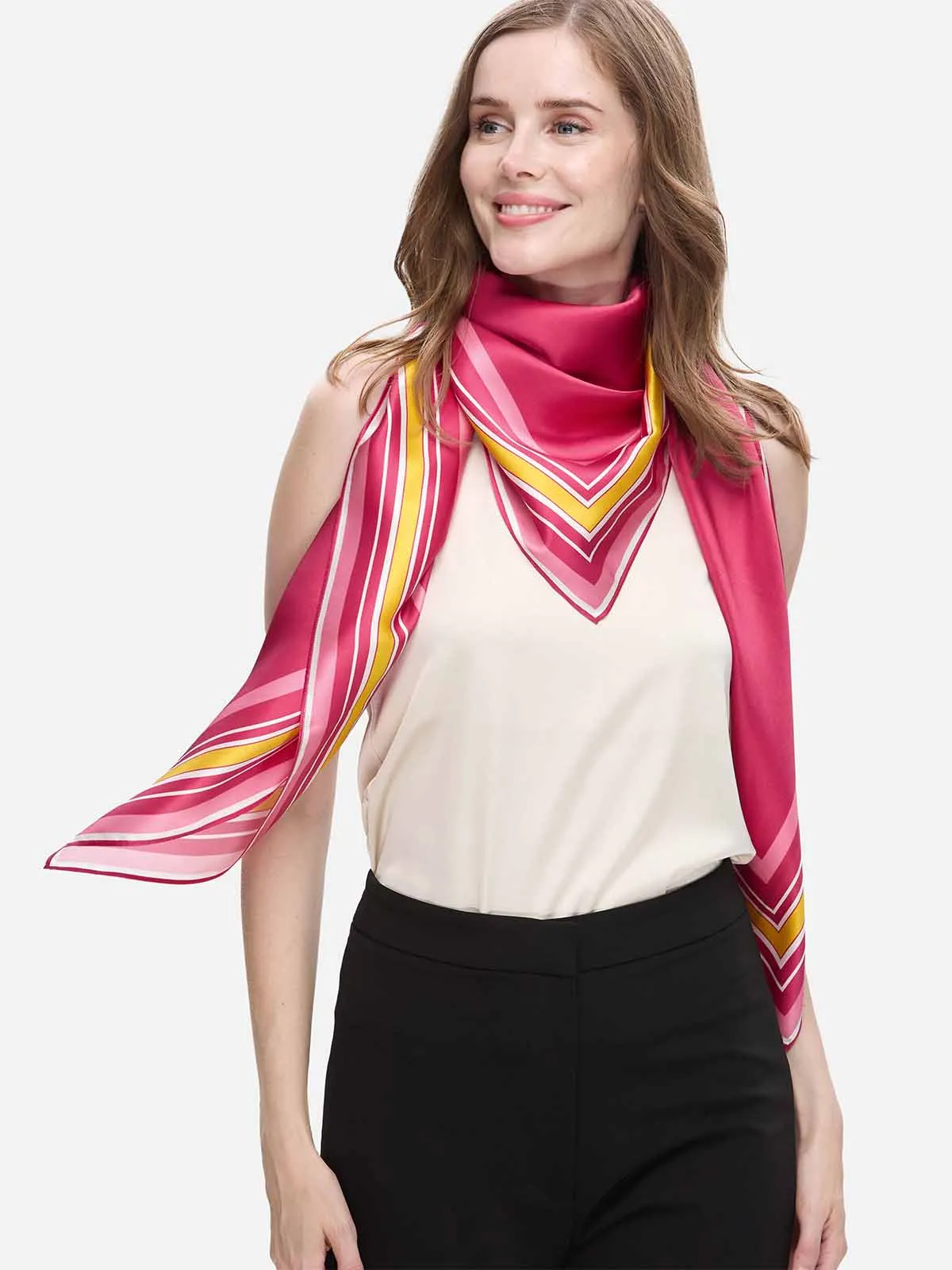 Fuchsia Silk Duo Wrap
