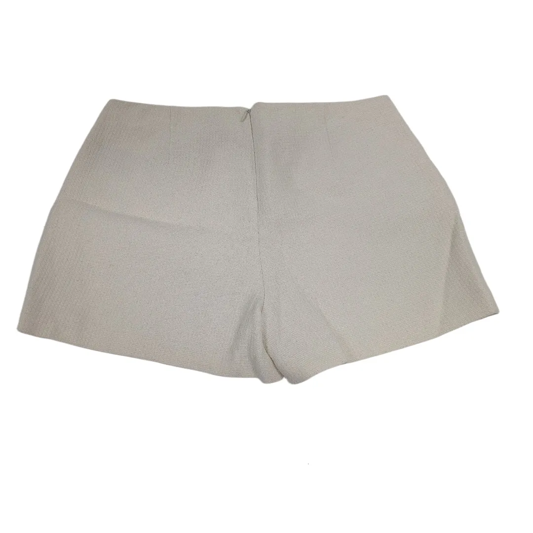 GANT Women's Putty Hopsack Back Zipper Shorts 420338 $198 NWT