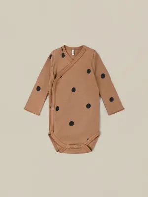Gold Dots Wrap Bodysuit
