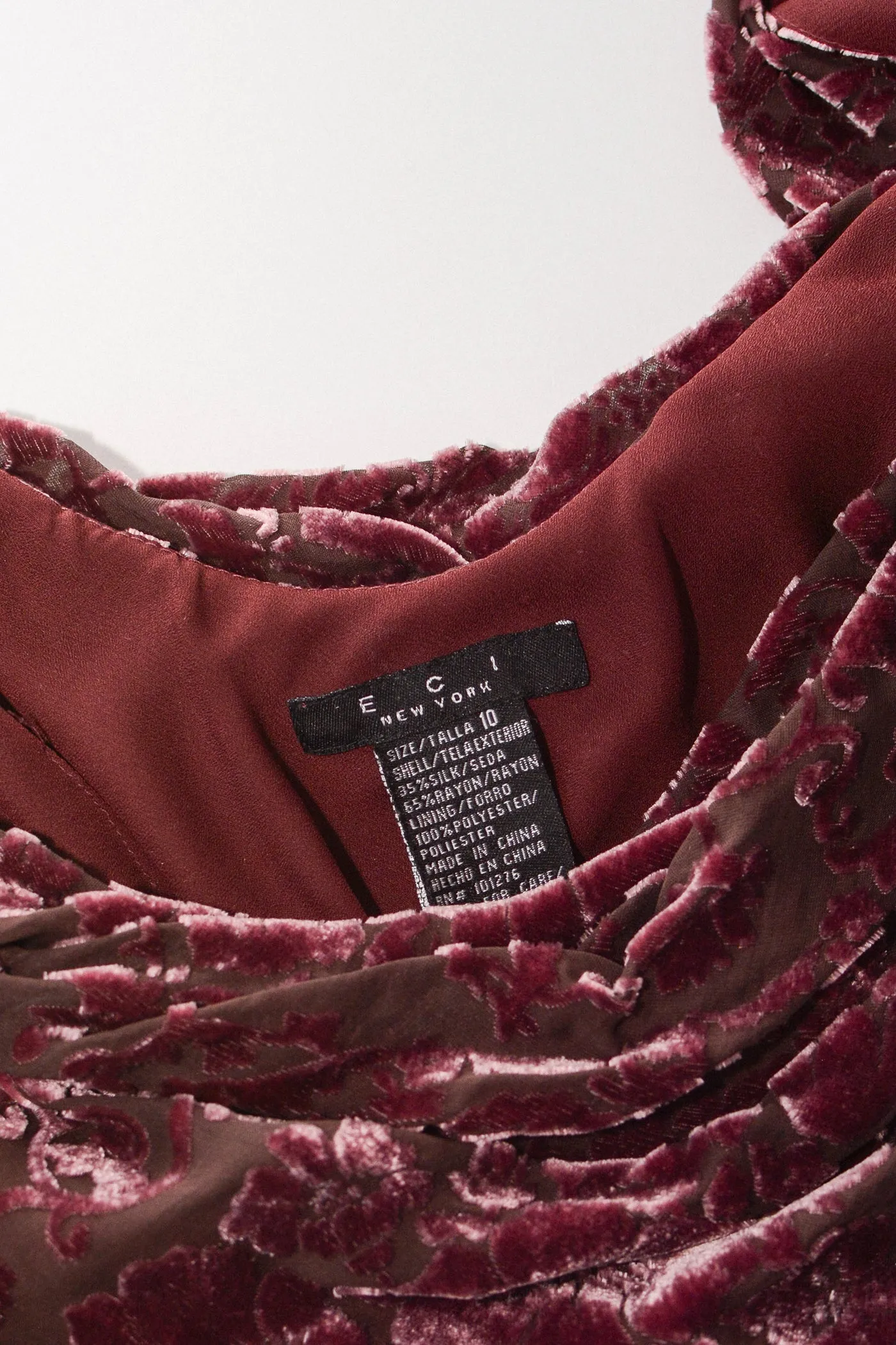 Gorgeous Plum Burnout Bias Maxi