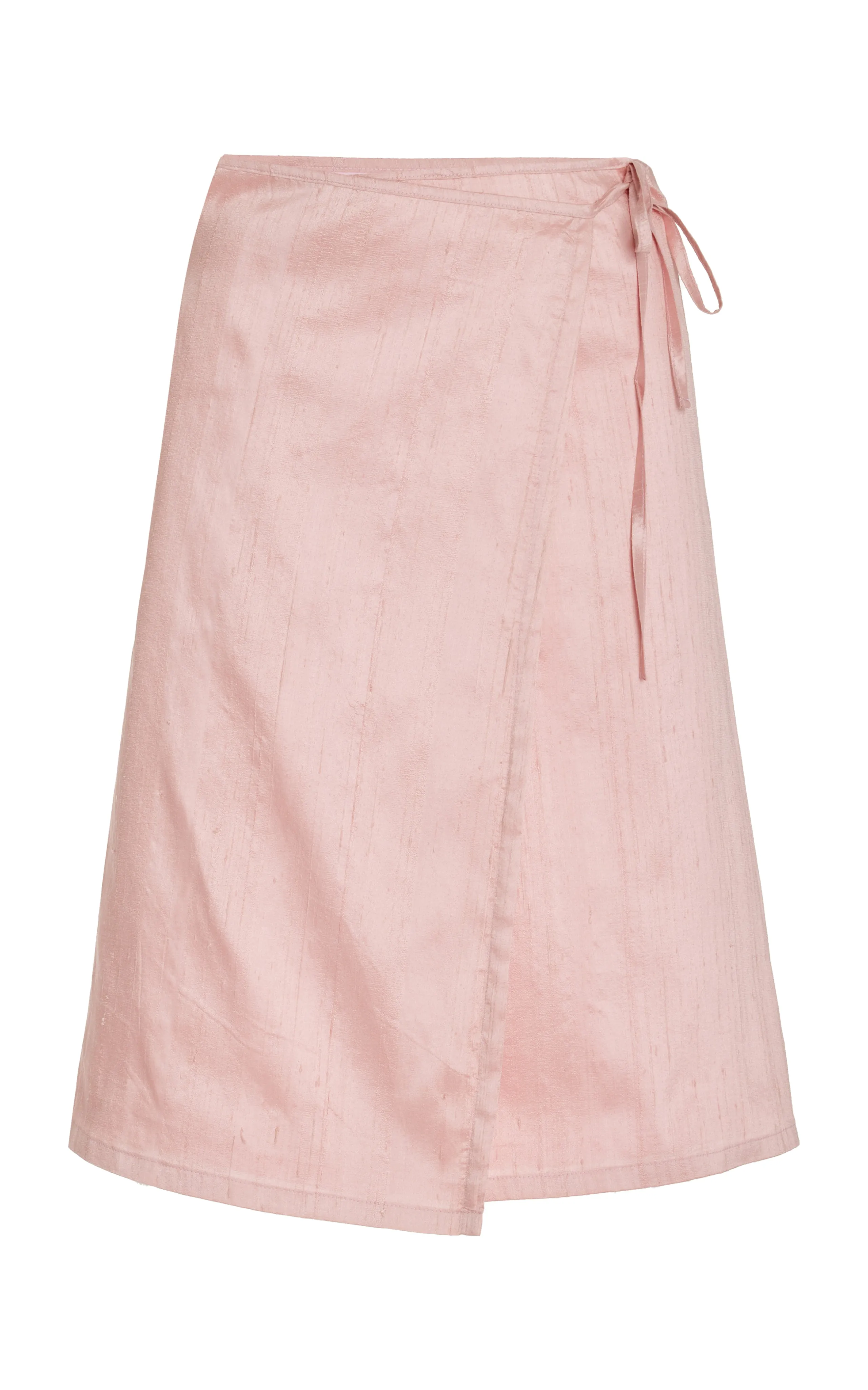Green Silk Wrap Skirt