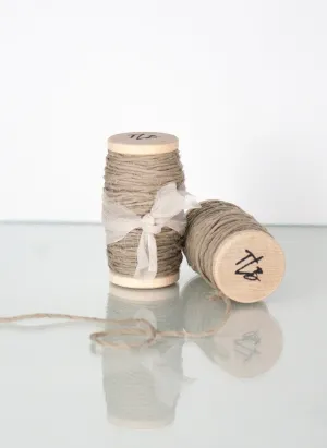 Grey Gauze Spun Silk Ribbon Twine