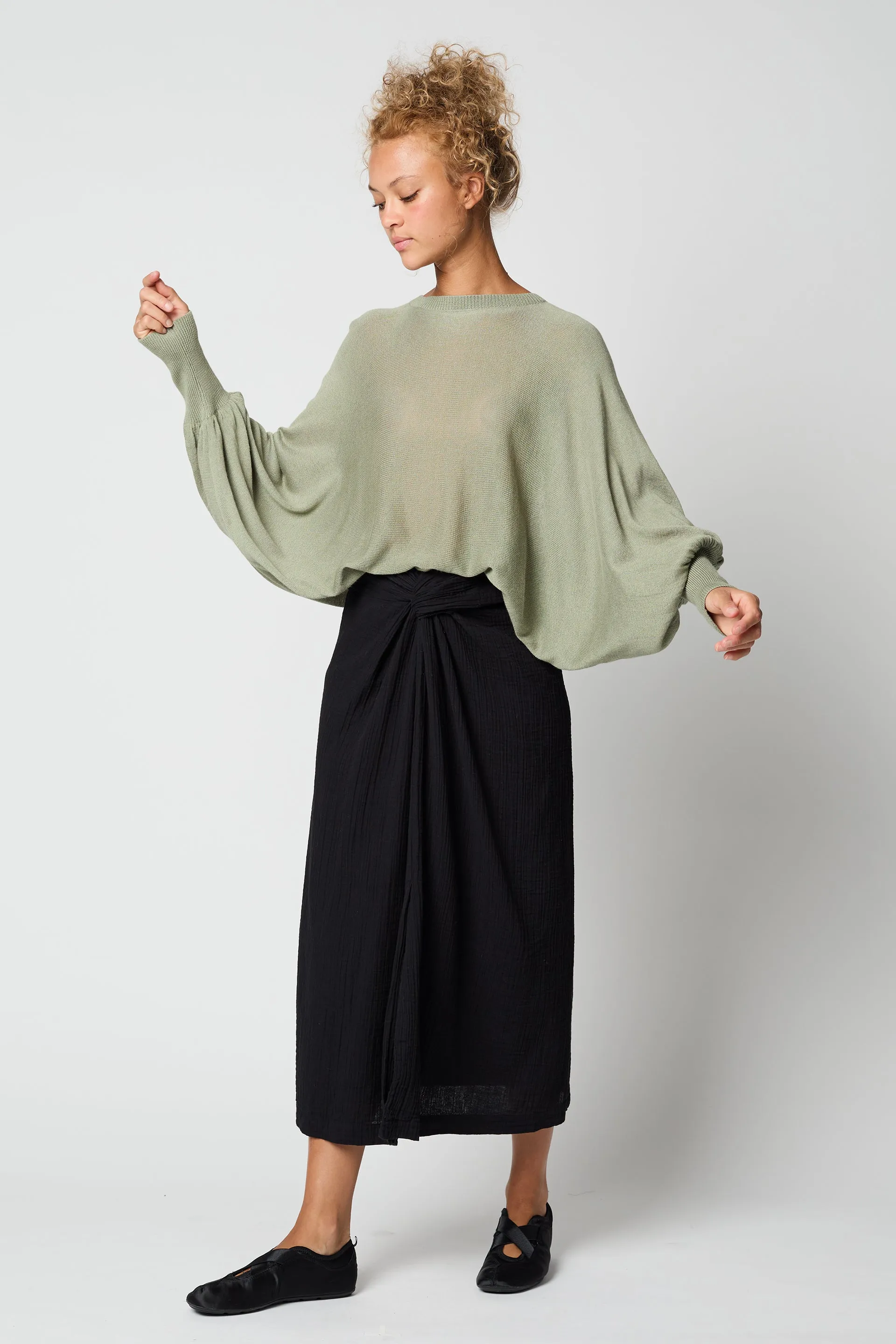 Handkerchief Skirt In Black