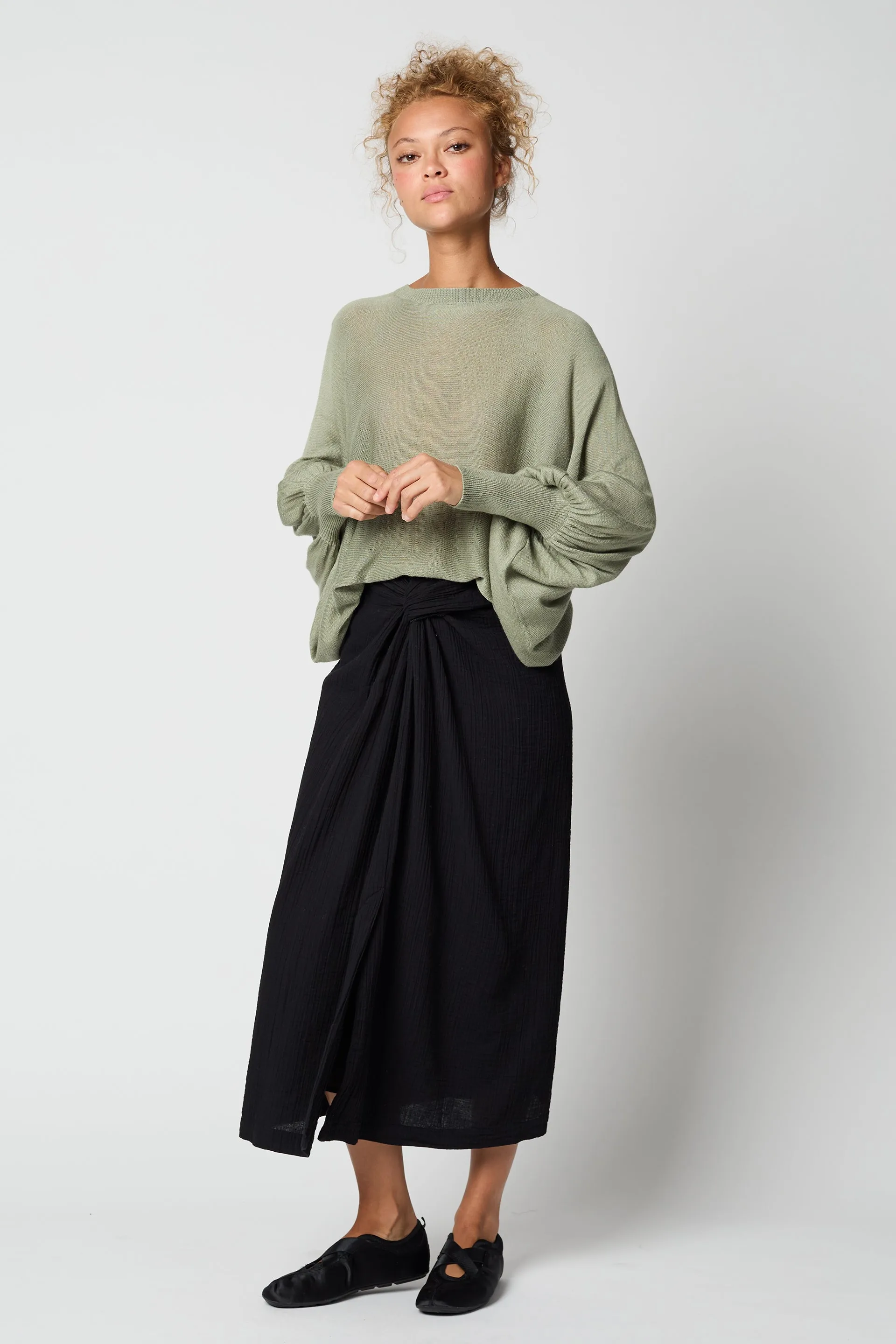 Handkerchief Skirt In Black