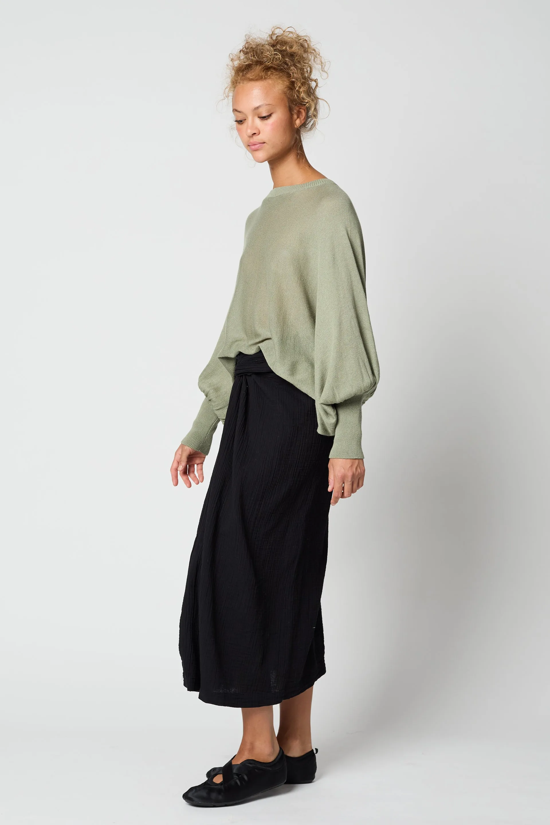 Handkerchief Skirt In Black
