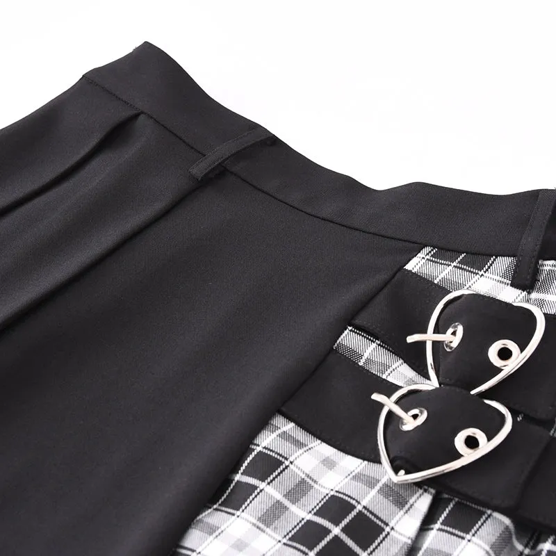 harajuku plaid skirt  KF30374