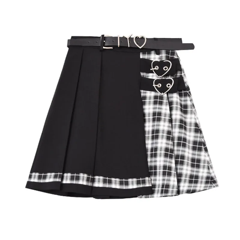 harajuku plaid skirt  KF30374