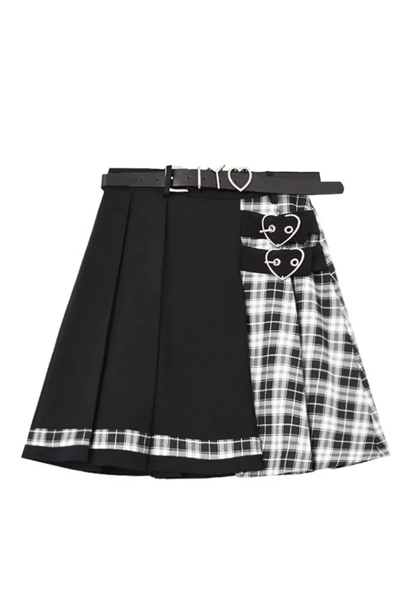 harajuku plaid skirt  KF30374