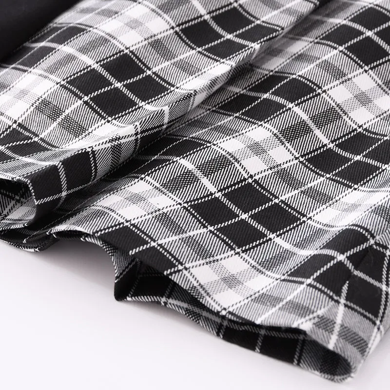 harajuku plaid skirt  KF30374
