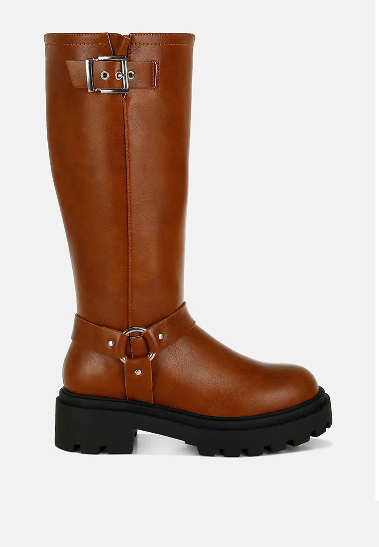 Harnes Detail Long Boots By RUW