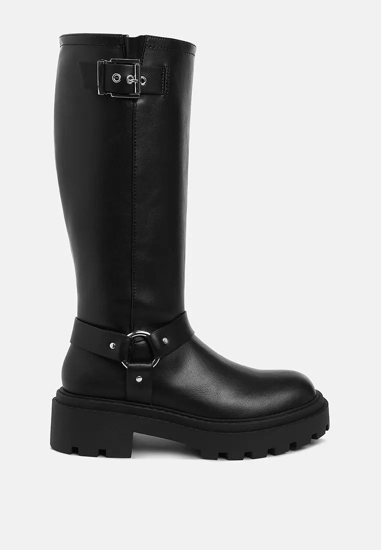 Harnes Detail Long Boots By RUW