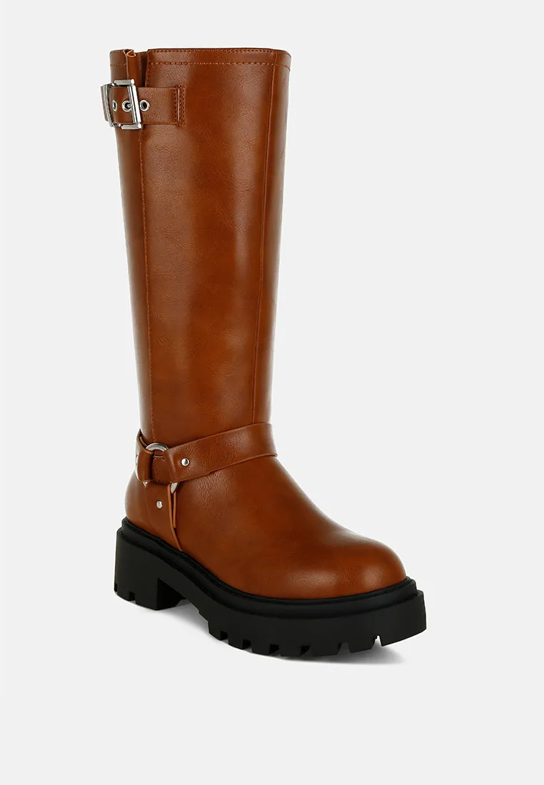 Harnes Detail Long Boots By RUW