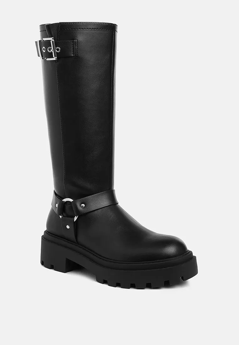 Harnes Detail Long Boots By RUW