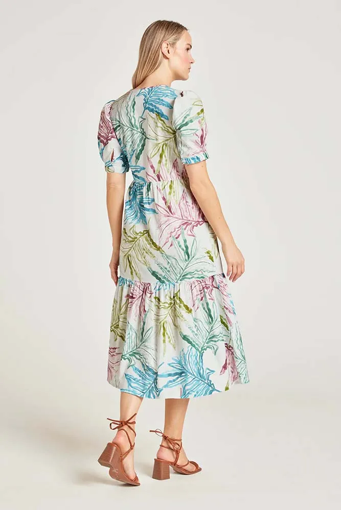 Hemp Watercolour Wrap Dress