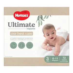 Huggies Ultimate Nappies Crawler 72 Pack
