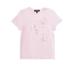 IMOGA Girls Amita Graphic Print Jersey Tee - Butterfly Pale