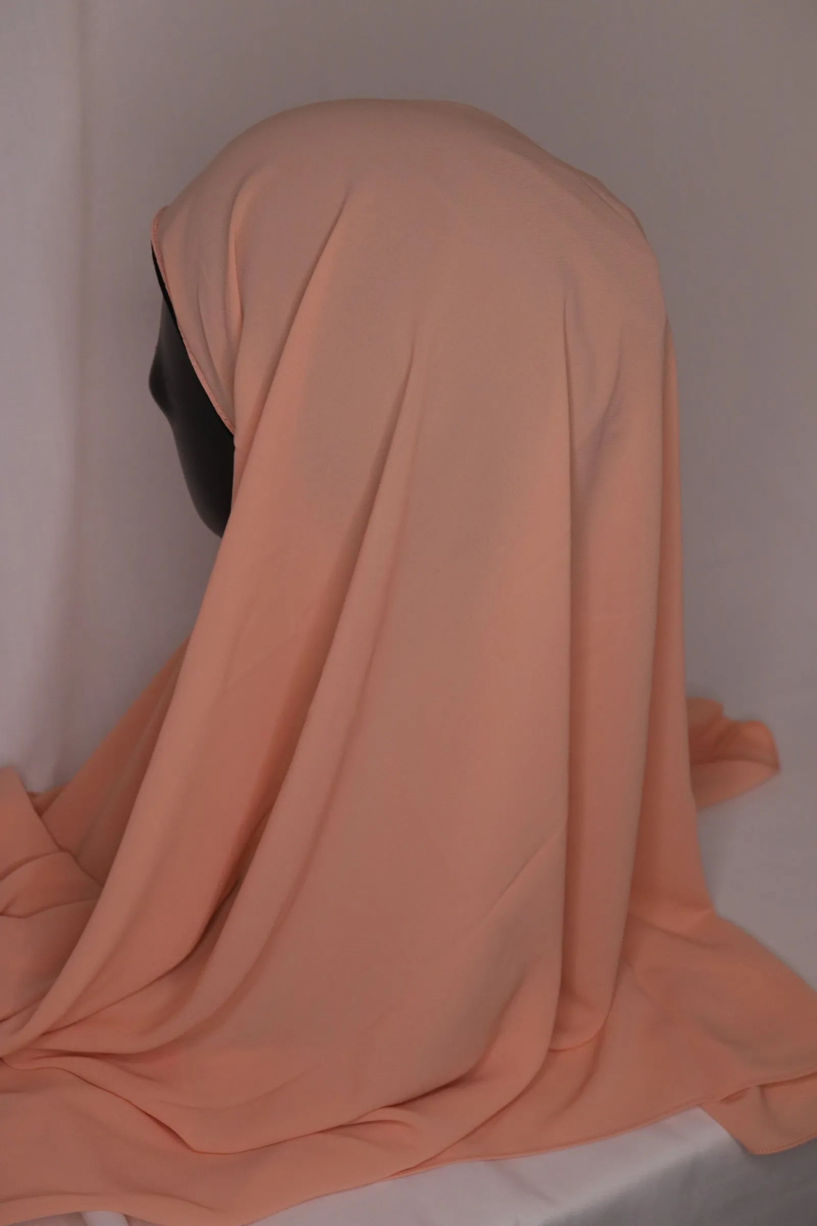 Instant Chiffon Hijab - Peachy