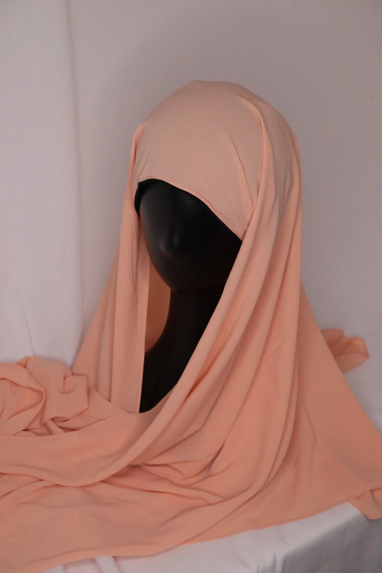 Instant Chiffon Hijab - Peachy