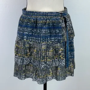 ⭐️IRO Multicolor Tucson Silk Tiered Skirt size 10